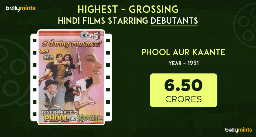 Phool Aur Kaante (1991) - 6.50 Crores
